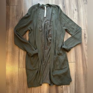 Lululemon wool blend ribbed cardigan